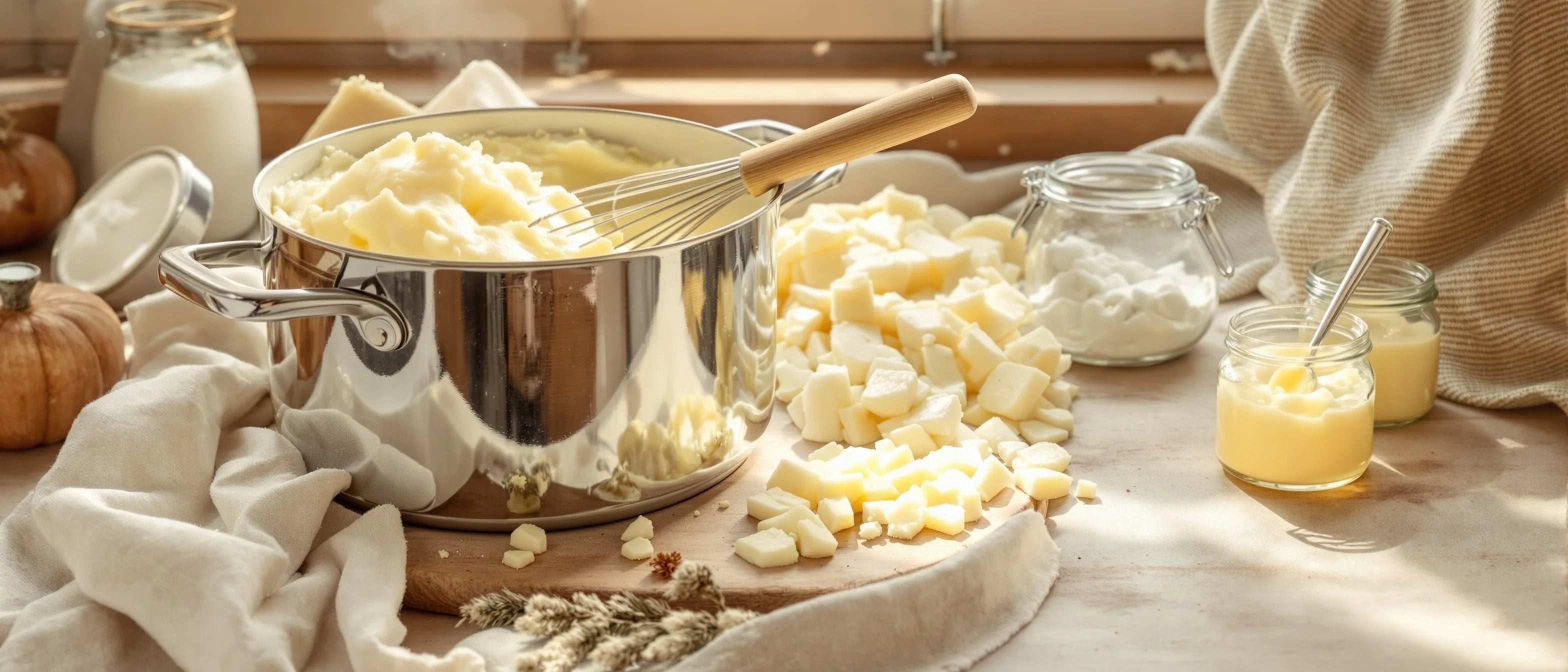 Rindertalg-Creme selber machen – Topf, Schneebesen und Tiegel, Tays Natural